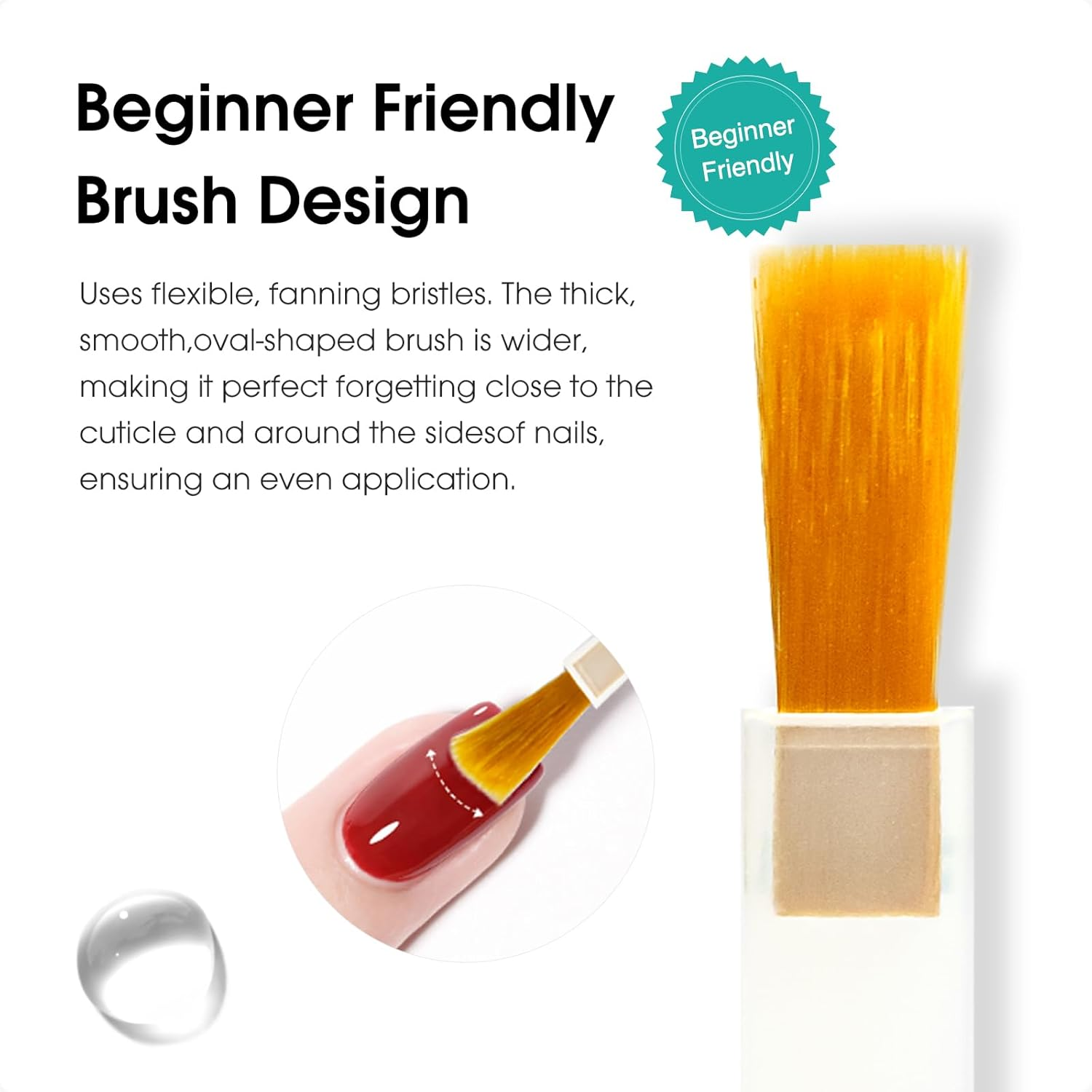 CANNI 2 Pcs 9Ml Gel Base Top Coat Gel Polish Set - Shine Finish and Long Lasting, Soak off LED Nail Lamp Base Top Coat DIY Nail Salon Manicure Gifts for Women image number 3