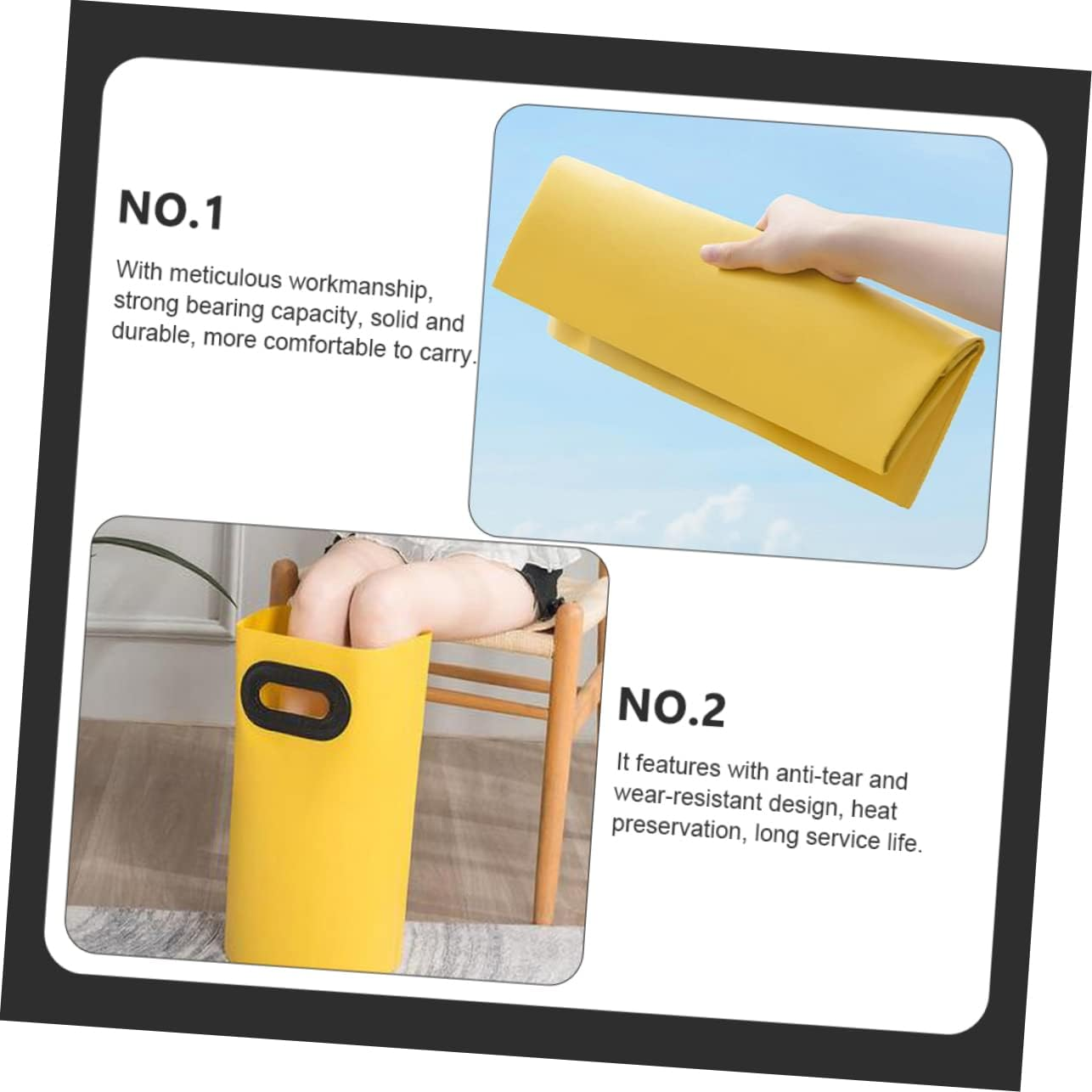 CIMAXIC Portable Foot Bath Bucket Capacity Folding Tub for Soaking Collapsible Foot Soaking Bucket for Home Outdoor Use image number 4