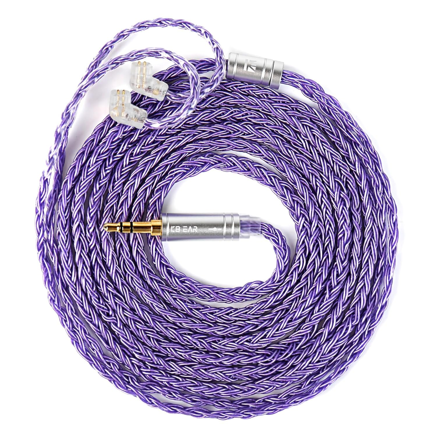 KBEAR Juntian IEM Earphones Cable, 2M Long in Ear Monitor Cable, 16 Core 5N OCC Silver-Plated Headphone Extension Cords for Kz Zs10 Pro, Tangzu Wan'Er, Audiophile and Drummers (Qdc-Pins, 3.5Mm Plug) image number 5
