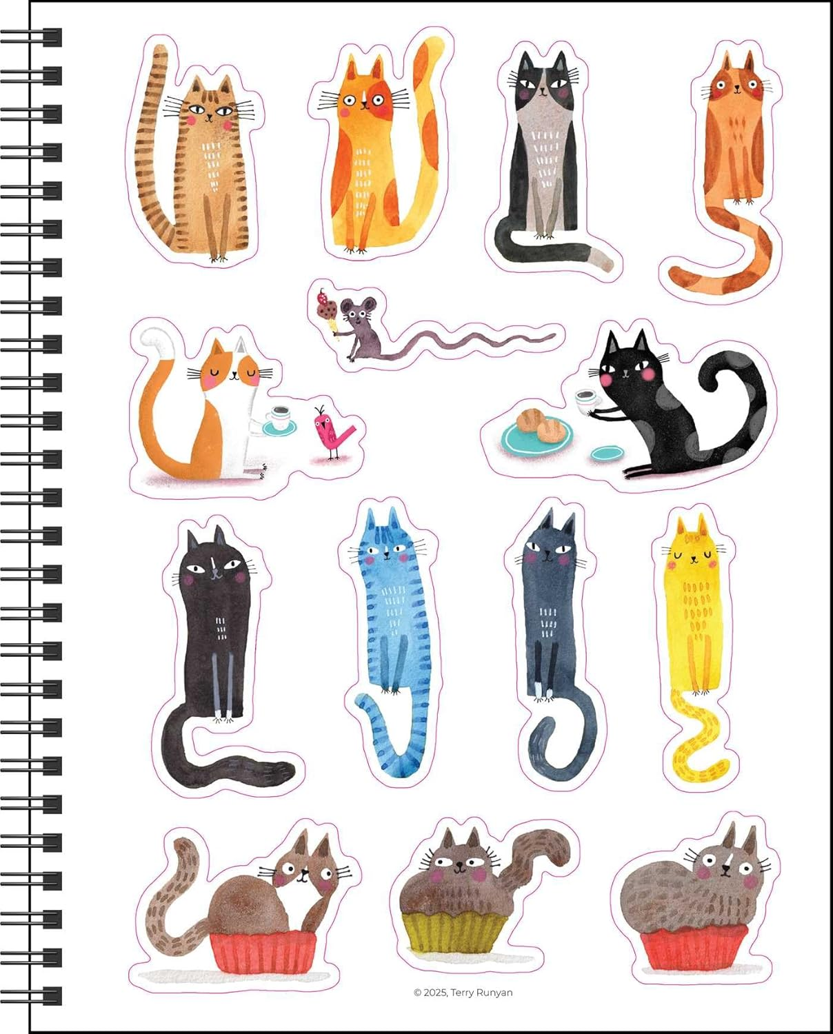 Feline 12-Month 2026 Monthly/Weekly Planner Calendar: Terry Runyan'S Cats image number 2