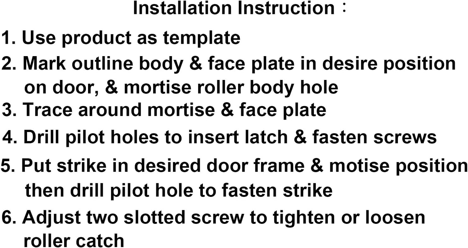 QCAA Heavy Duty Solid Brass Adjustable Silent Roller Catch, US10B ORB Oil Rubbed Bronze, Made in Taiwan, 1 Pack image number 4