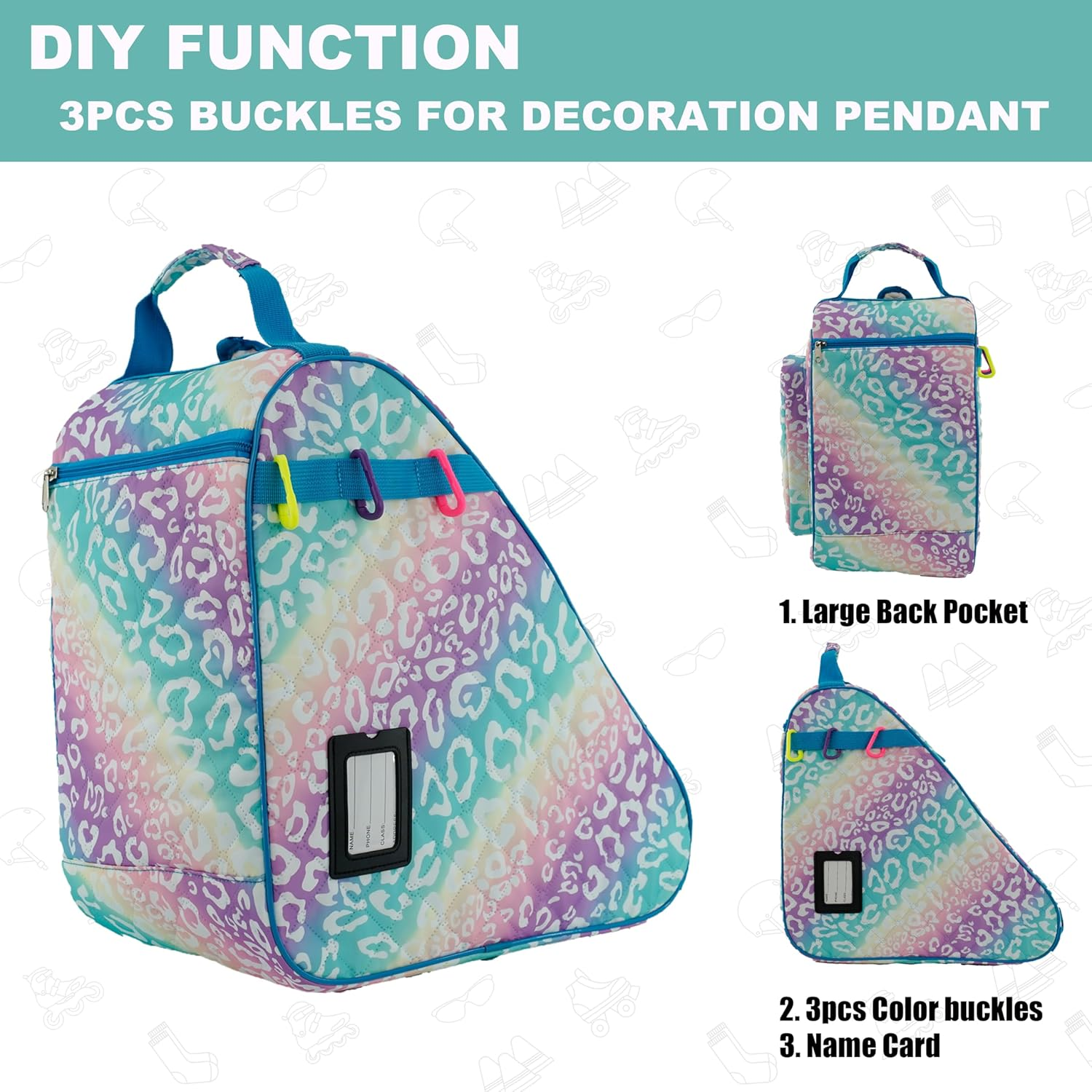 Skate Bag for Ice, Inline - Apricot/Yellow 016 image number 2