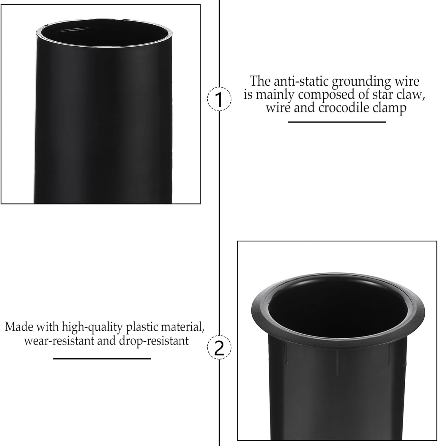 GAROZATION Plastic Woofer Box Port Tube 5Pcs Replacement Speaker Hole for Subwoofer Bass Audio Speaker Accessories Compatible Home and Car Sound Systems