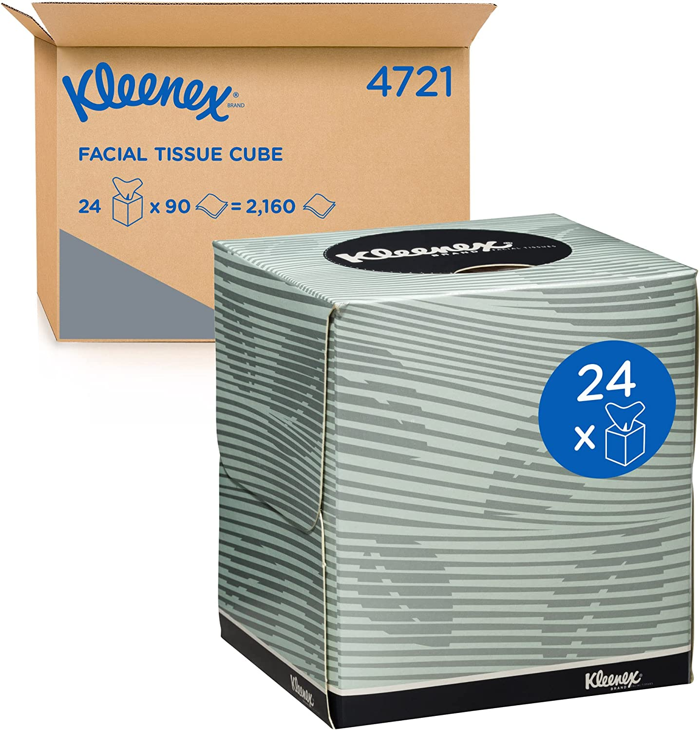 KLEENEX Facial Tissue Box (4720)- 2 Ply Flat Box Soft & High Absorbency Tissue - 48 Boxes/Case, 100 Tissues/Box (4,800 Tissues) image number 5