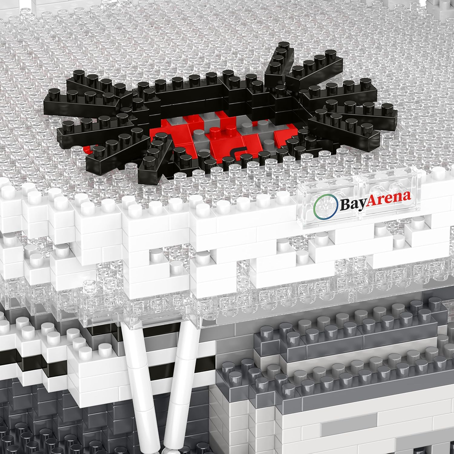 FOCO Official Licensed Bayer 04 Leverkusen FC Bayarena BRXLZ Bricks 3D Mini Football Stadium Construction Set image number 2
