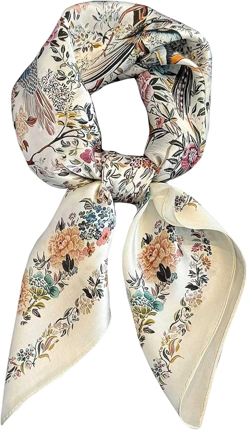 Onllh Silky Scarf for Women Lightweight Satin Bandanas Neck Hair Wrap for Sleeping Head Scarves 27.5"