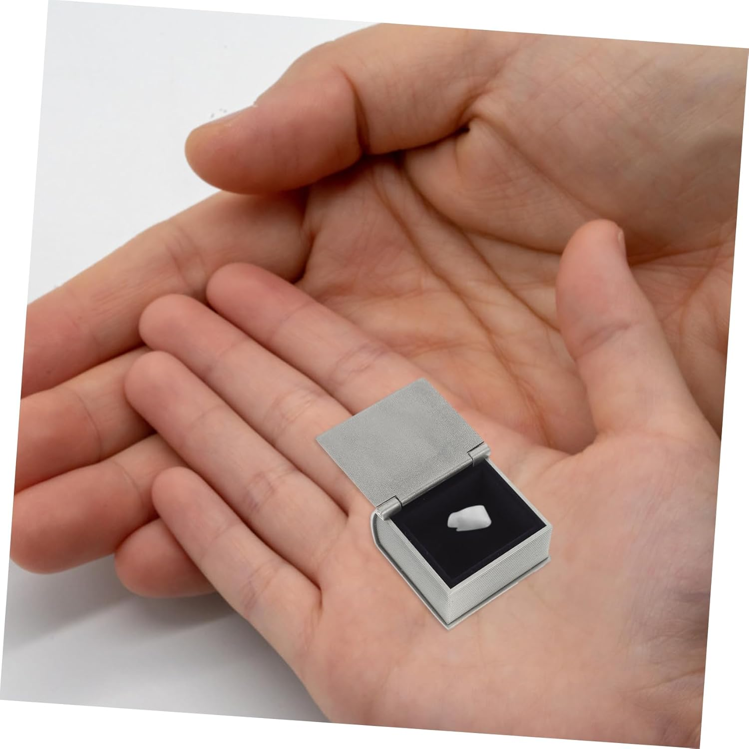 2 Pcs Tooth Boxes Kids Keepsake Teeth Cases Silver Retro Storage Containers Organizing Toddlers image number 2