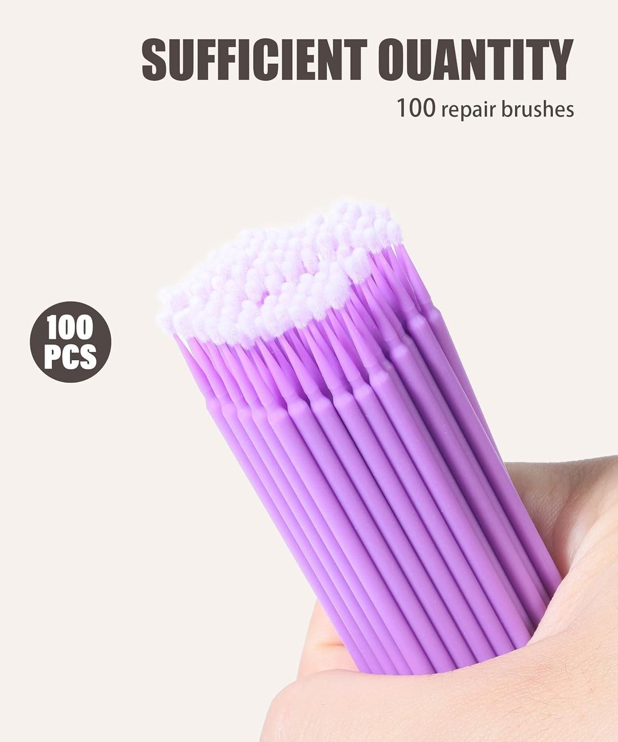 RACOONA Touch up Paint Brushes,100Pcs1.5Mm Small Paint Brushes for Touch Up,Car Accessories Micro Applicator Brush,Detail Paint Brush,Disposable Micro Brush Applicators for Automotive Paint Detailing image number 3