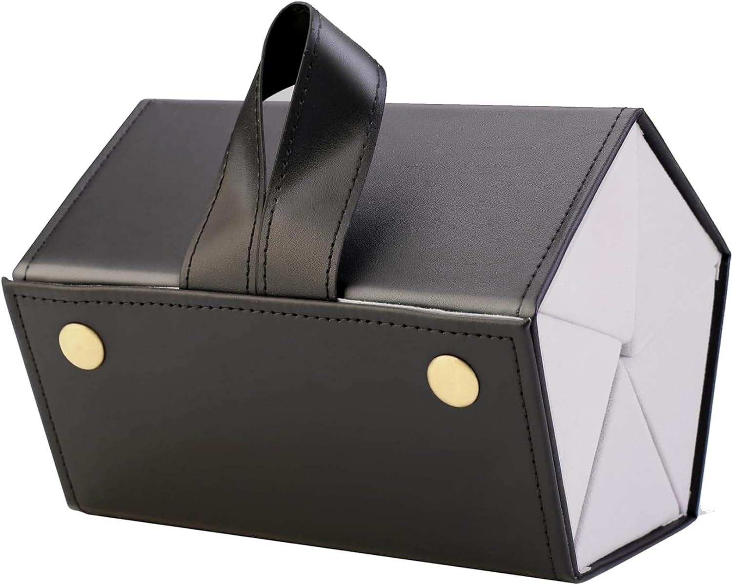 MKUCCD Sunglasses Organizer, Glasses Travel Case with 5 Slots - PU Leather Hanging Foldable Eyeglasses Case，Sunglass Organizer Travel for Women, Men image number 5