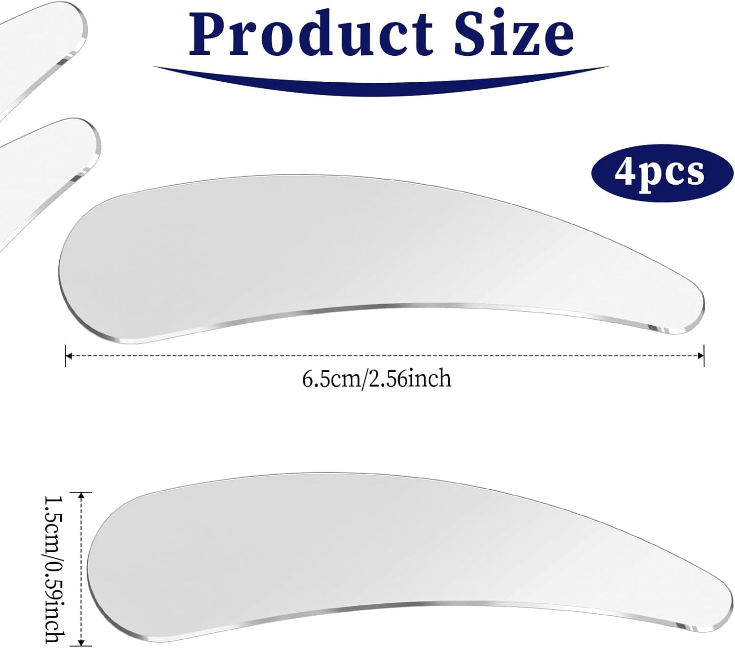 Molain 4Pcs Mini Metal Cosmetic Spatulas, Skincare Spatulamixing and Sampling Makeup Beauty Tools for Skin Care Creams, Eye Cream, Essences Beauty Accessories(4Pcs) image number 6