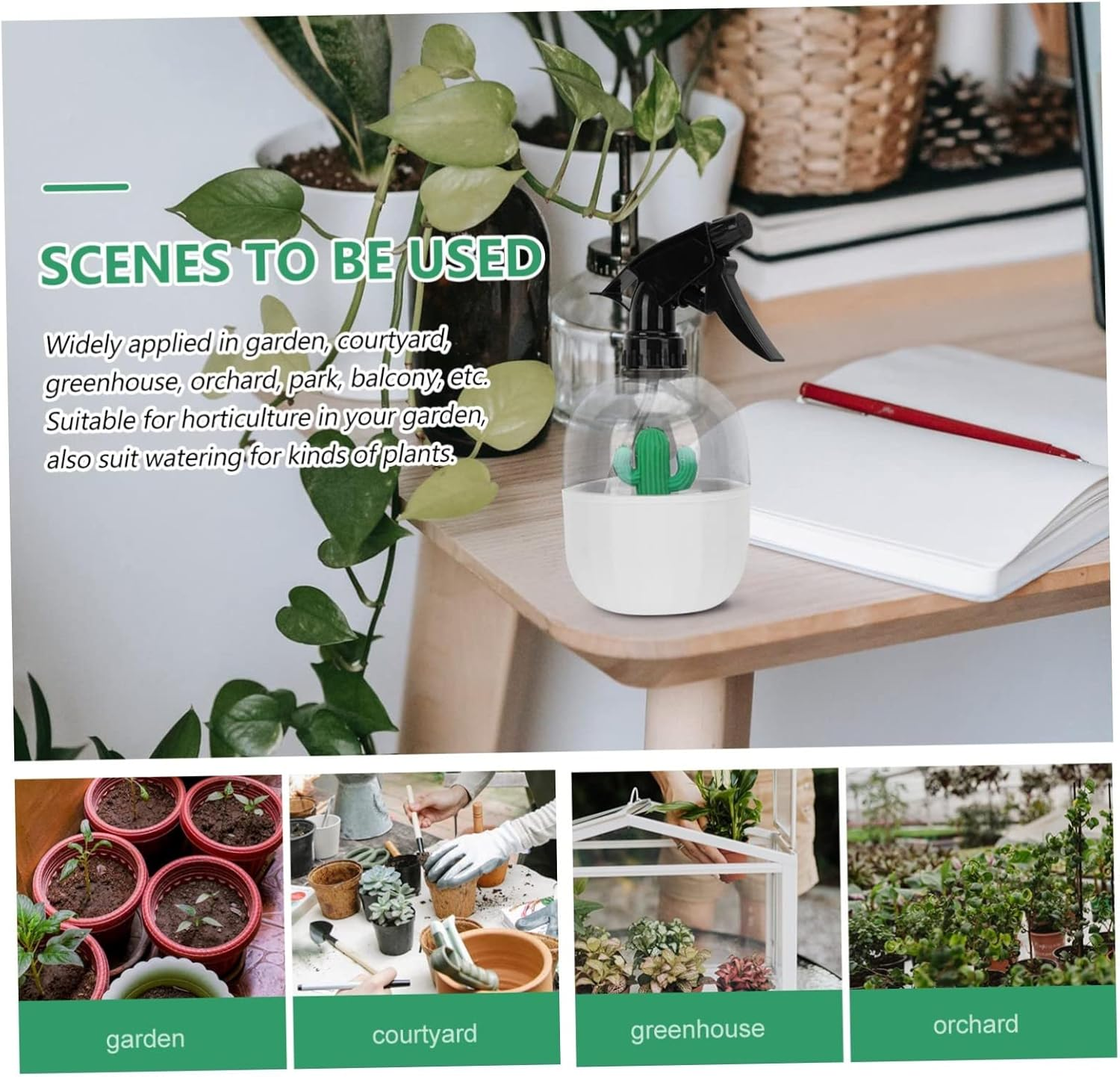 Watering Can Tool Indoor Plants Watering Sprayer Weed Sprayer Gardening Spray Bottle image number 5