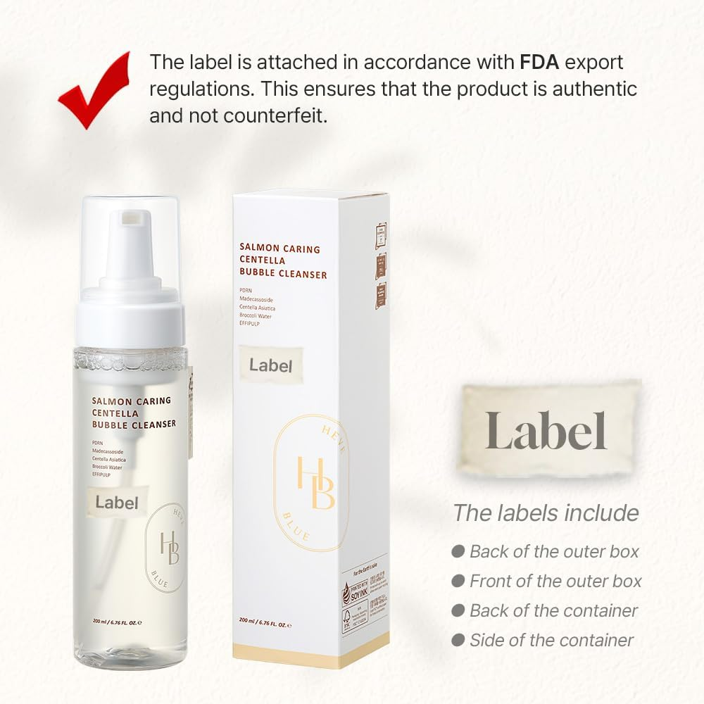 HEVEBLUE - Salmon Caring Centella Bubble Cleanser 200Ml image number 3