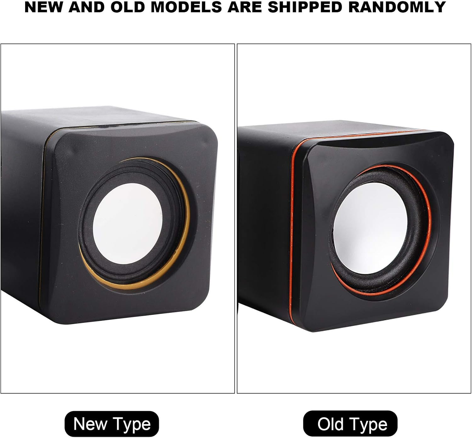 USB Speaker, Black Computer Speaker 3.5Mm Stereo Desktop Mini for Laptop for Computer(Two-Channel) image number 4