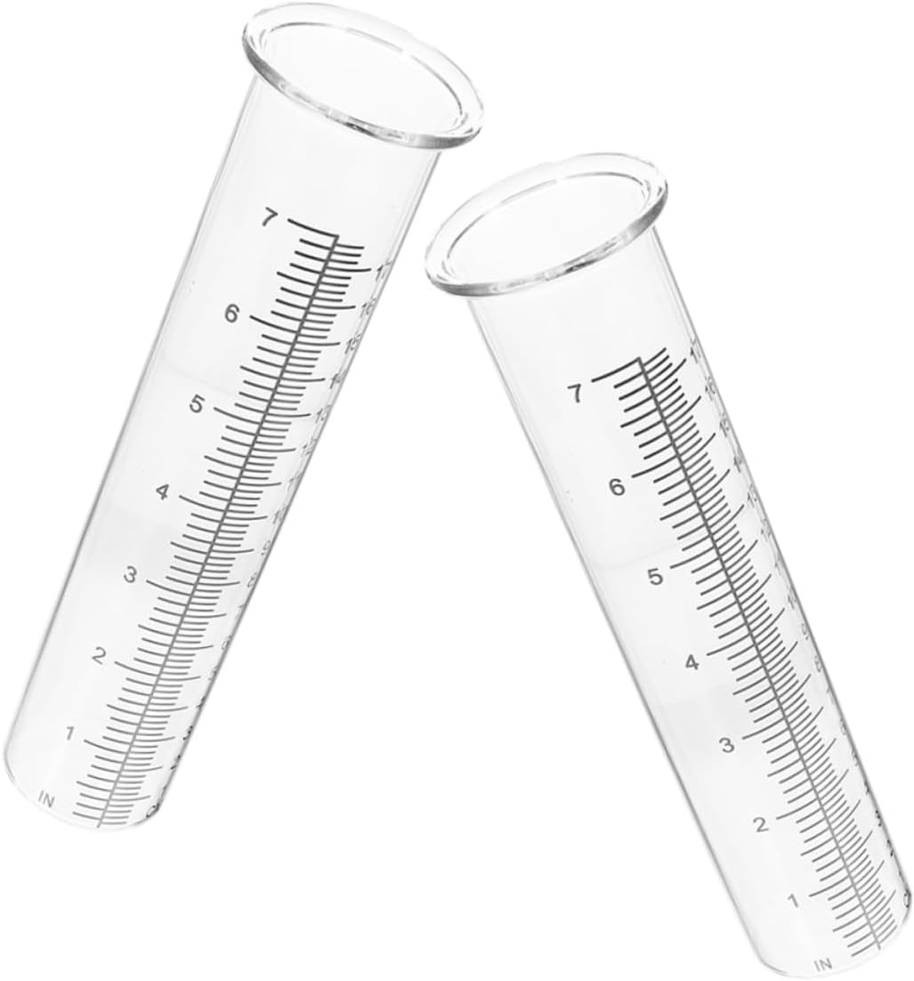 Balacoo 2Pcs Freeze Rain Gauge Replacement Tubes Plastic Accurate Rainfall Measurement for Outdoor Garden Lawn Easy to Use Lightweight and Portable image number 4
