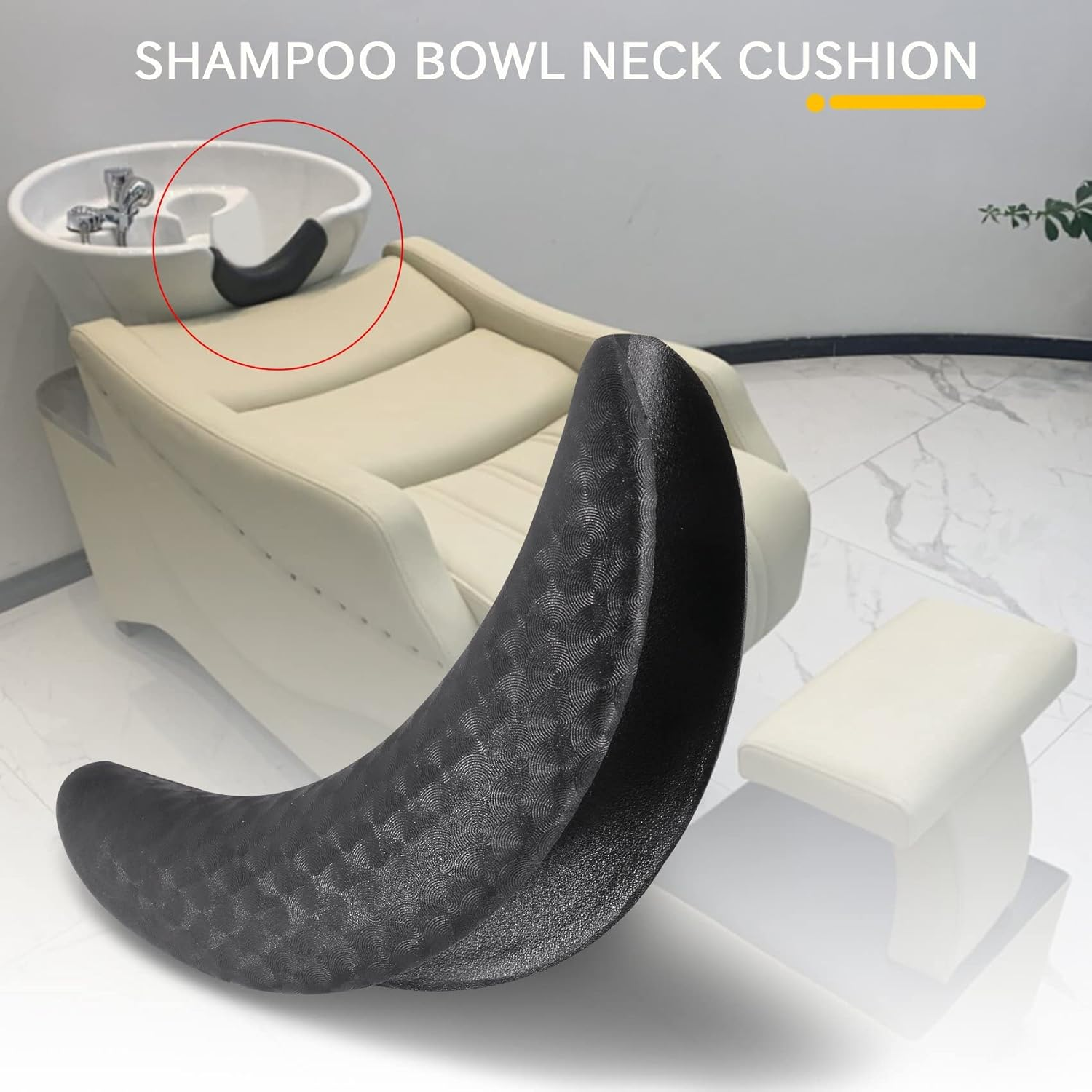 Anlayliay Beauty Salon Hair Washing Sink Cushion Shampoo Bowl Gel Neck Cushion Hair Cleaning Headrest Pillow Home Use Barber Tool image number 2
