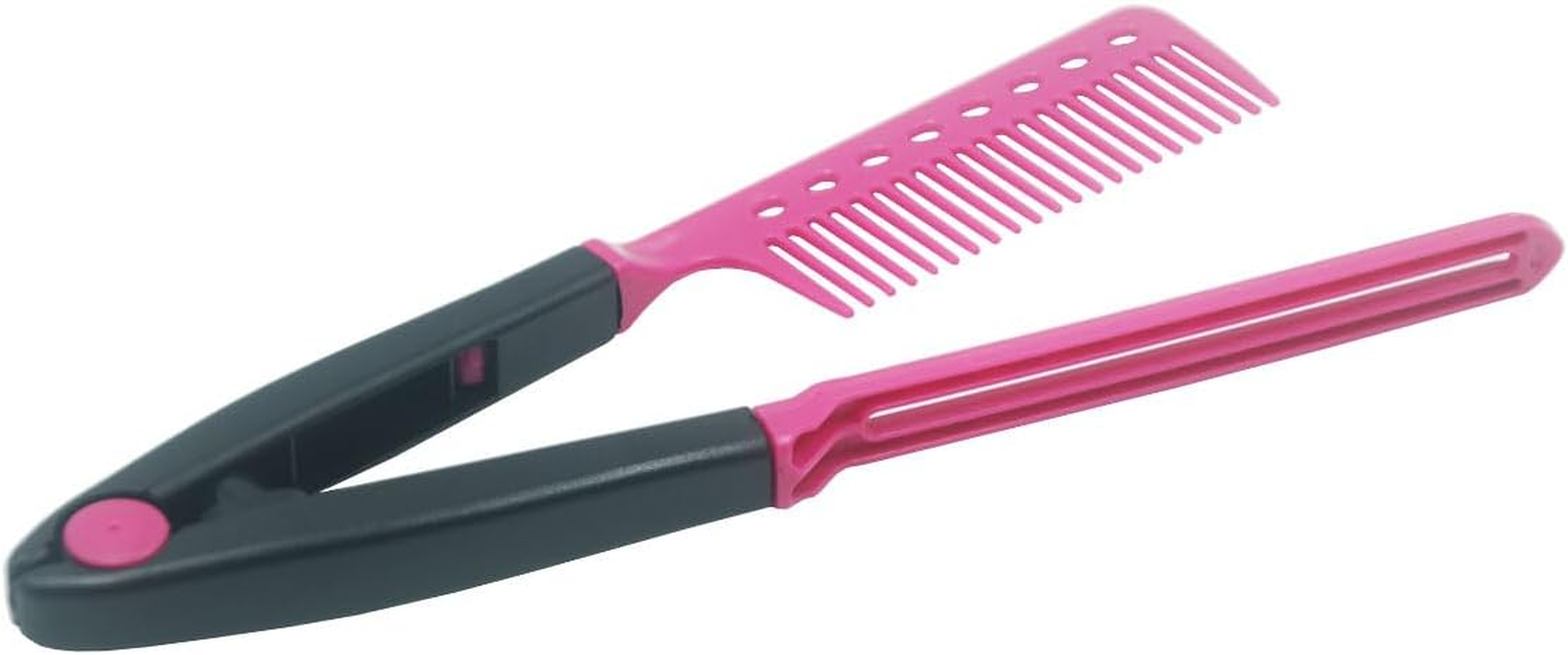 Zqzeen 3 PCS Set V Shaped Plastic Hair Straightening Comb DIY Salon Hair Brush Combs image number 1