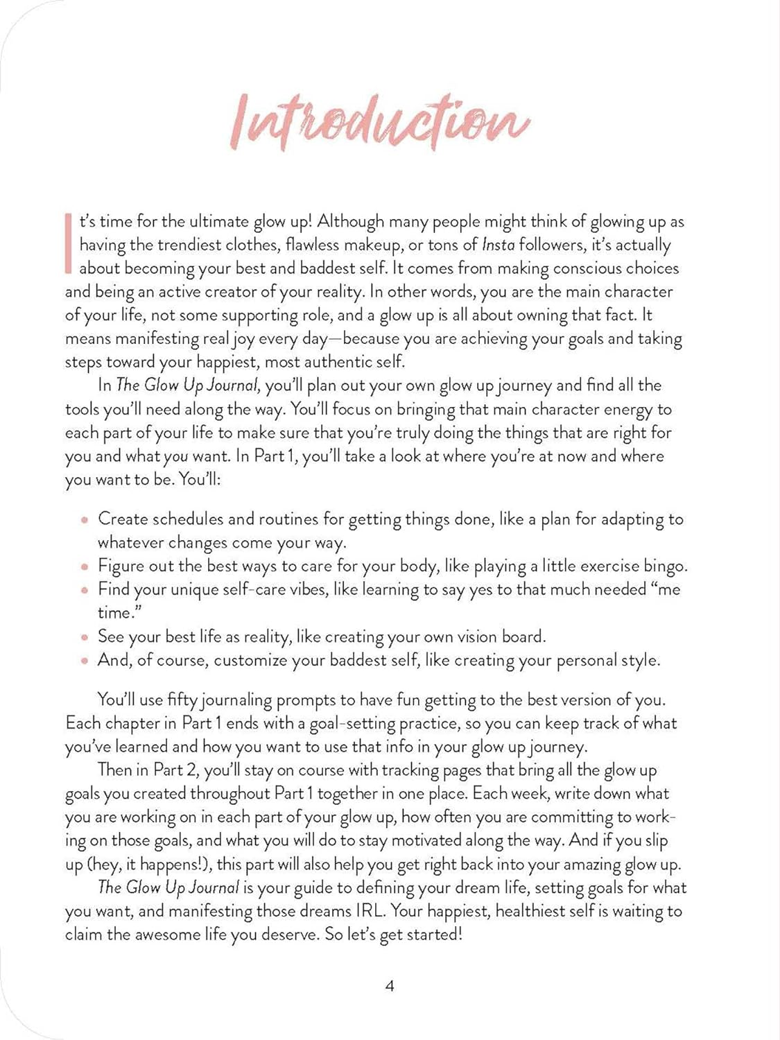 The Glow up Journal: Everything You Need to Set Goals, Create Inspo―And Make It Happen! image number 4