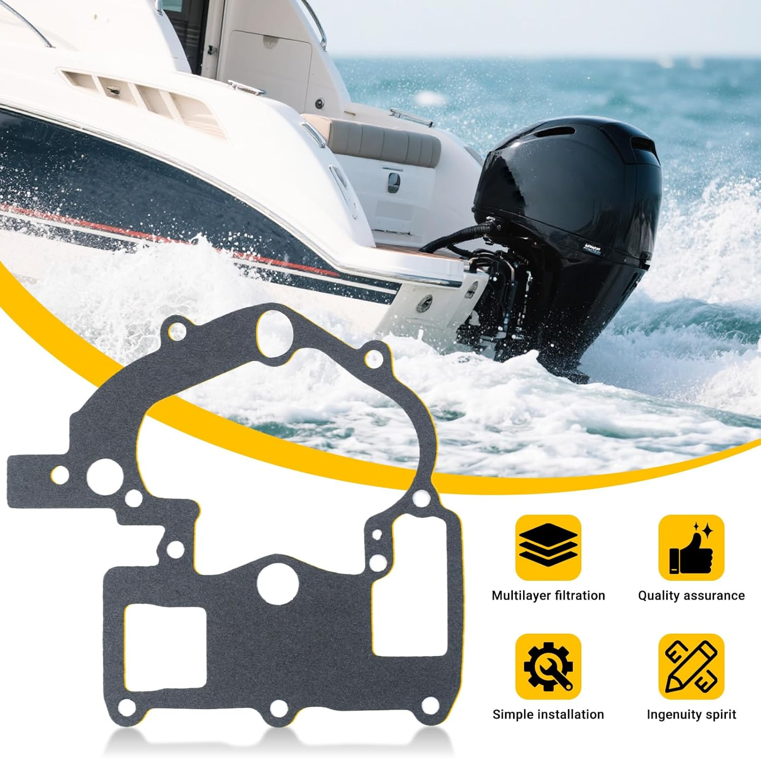 Carburetor Repair Rebuild Kit for Mercruiser Mercury Marine 3.0L 4.3L 5.0L 5.7L Mercarb 2 Barrel Rochester Replace 1389-9670A2 1389-9563A1 1389-9564A1 3302-804844002 1389-806077A2(With Float) image number 3