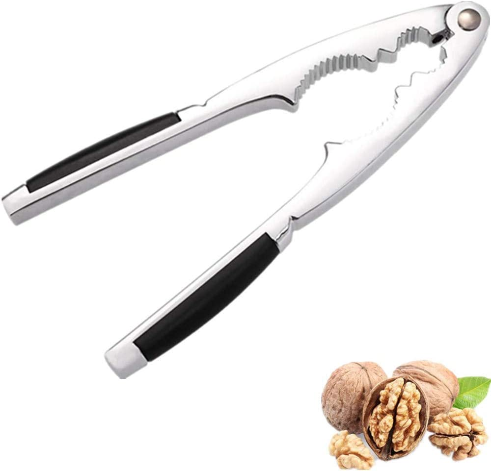 Nut Crackers Chestnut Opener Seafood Sheller Heavy Zinc Alloy Nutcracker Pecan Walnut Plier Clip Tool with Good Grips Kitchen Utensils image number 6