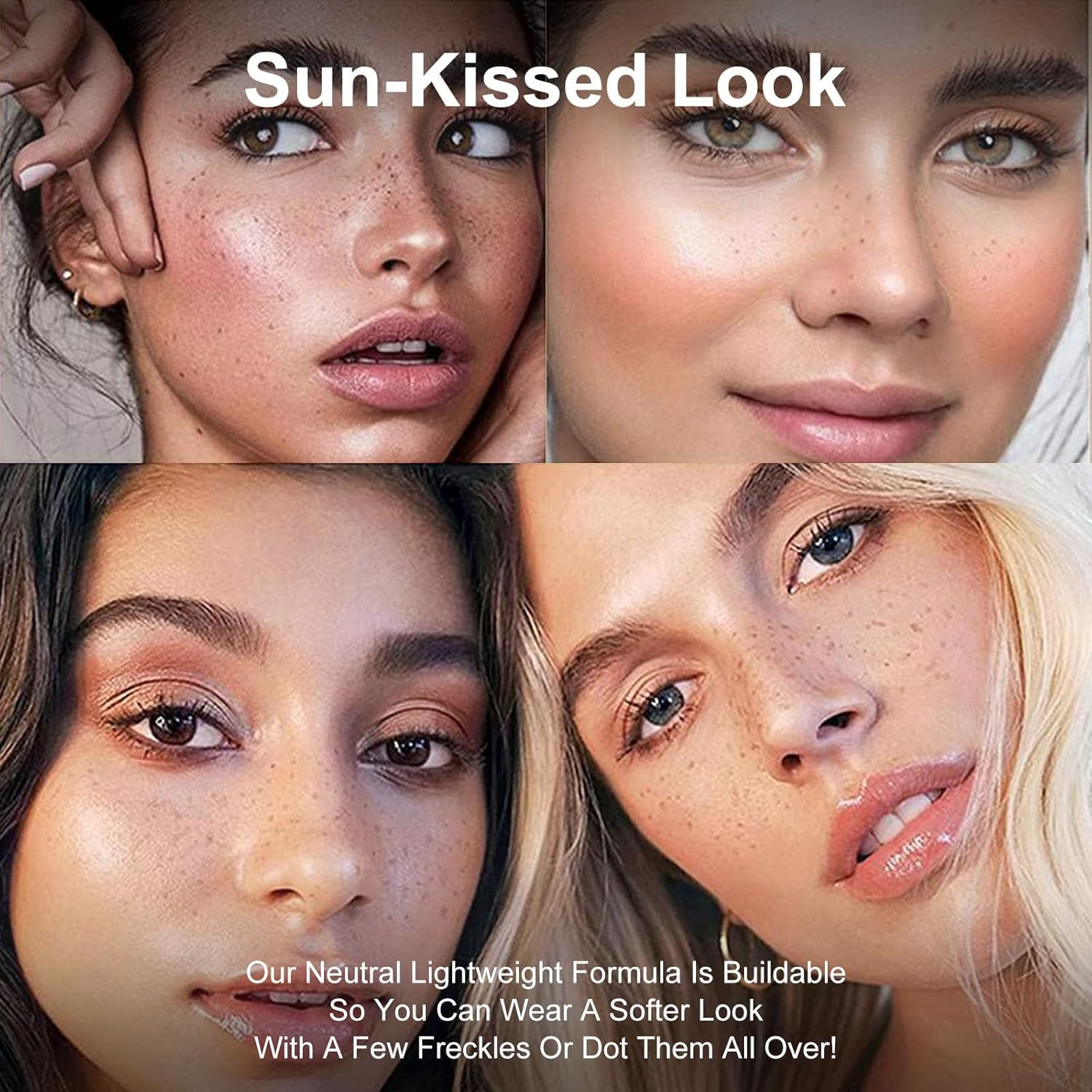 2 Colors Freckle Pen, Face Freckle Makeup Tool, Waterproof Long Lasting Quick Dry Soft Dot Spot Pen (Medium & Dark) image number 3