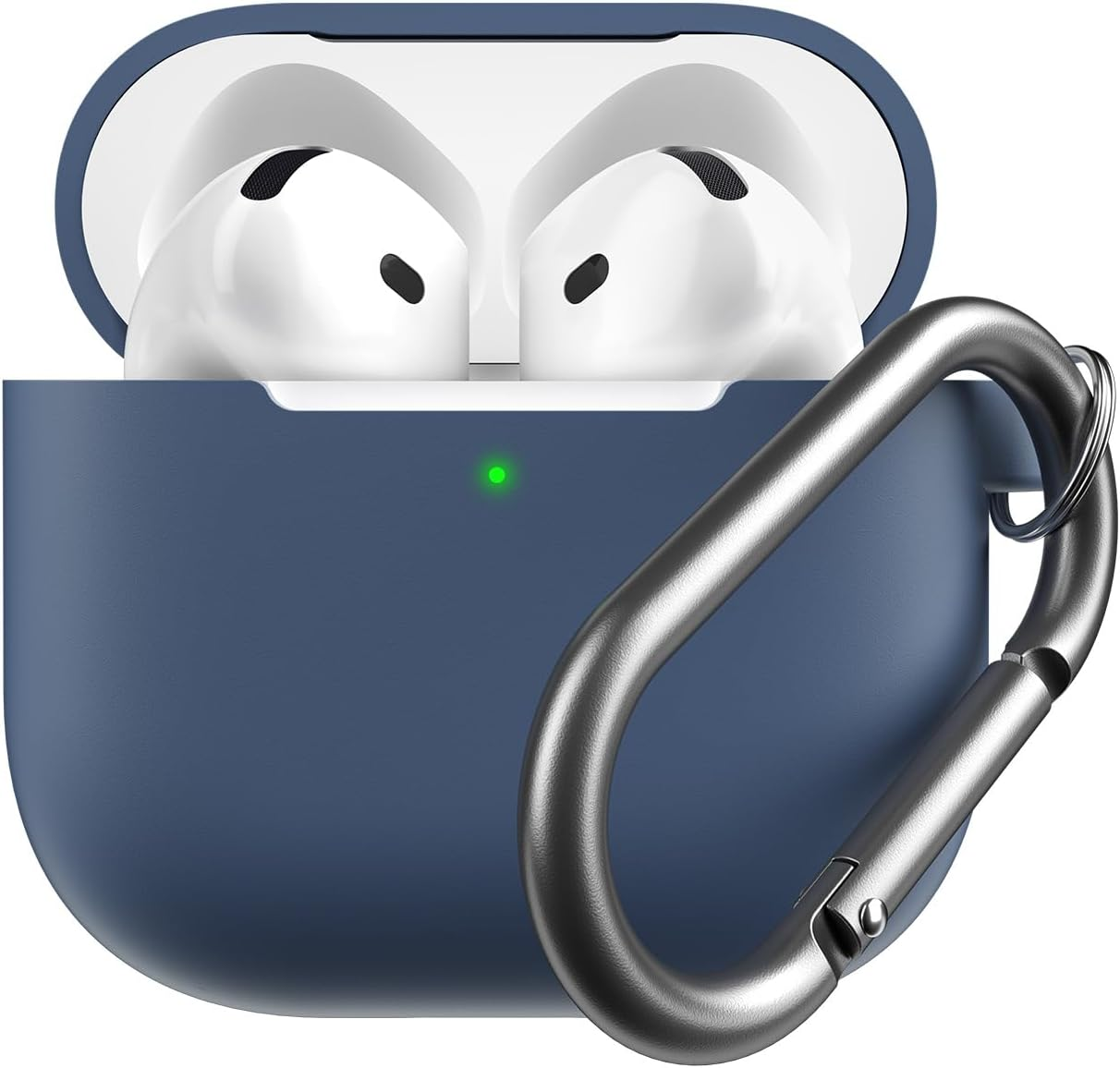 Keybudz Airpods4 Elevate Silicone Case, Airpods 4Th Generation, Full Coverage, Smooth Touch, Soft Case, Anti-Slip Coating Lid, Shockproof, Strap Hole, Carabiner Included, Drop Prevention, Airpots 4, image number 5