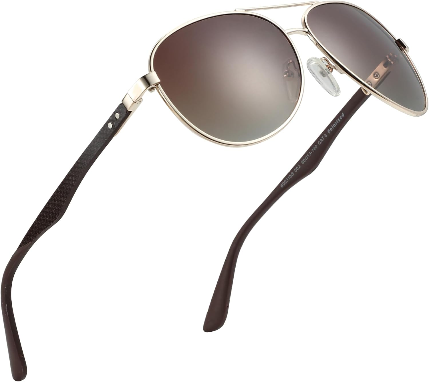 ZENOTTIC Polarized Aviator Sunglasses for Men and Women Carbon Fiber Temple Pilot Sun Glasses with Mirrored Lens UV Protection