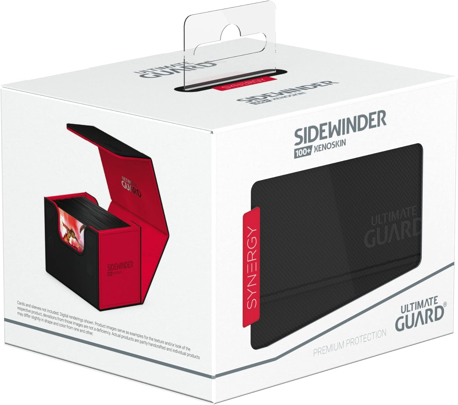 Ultimate Guard 100+ Synergy Sidewinder Deck Box, Black/Red image number 6