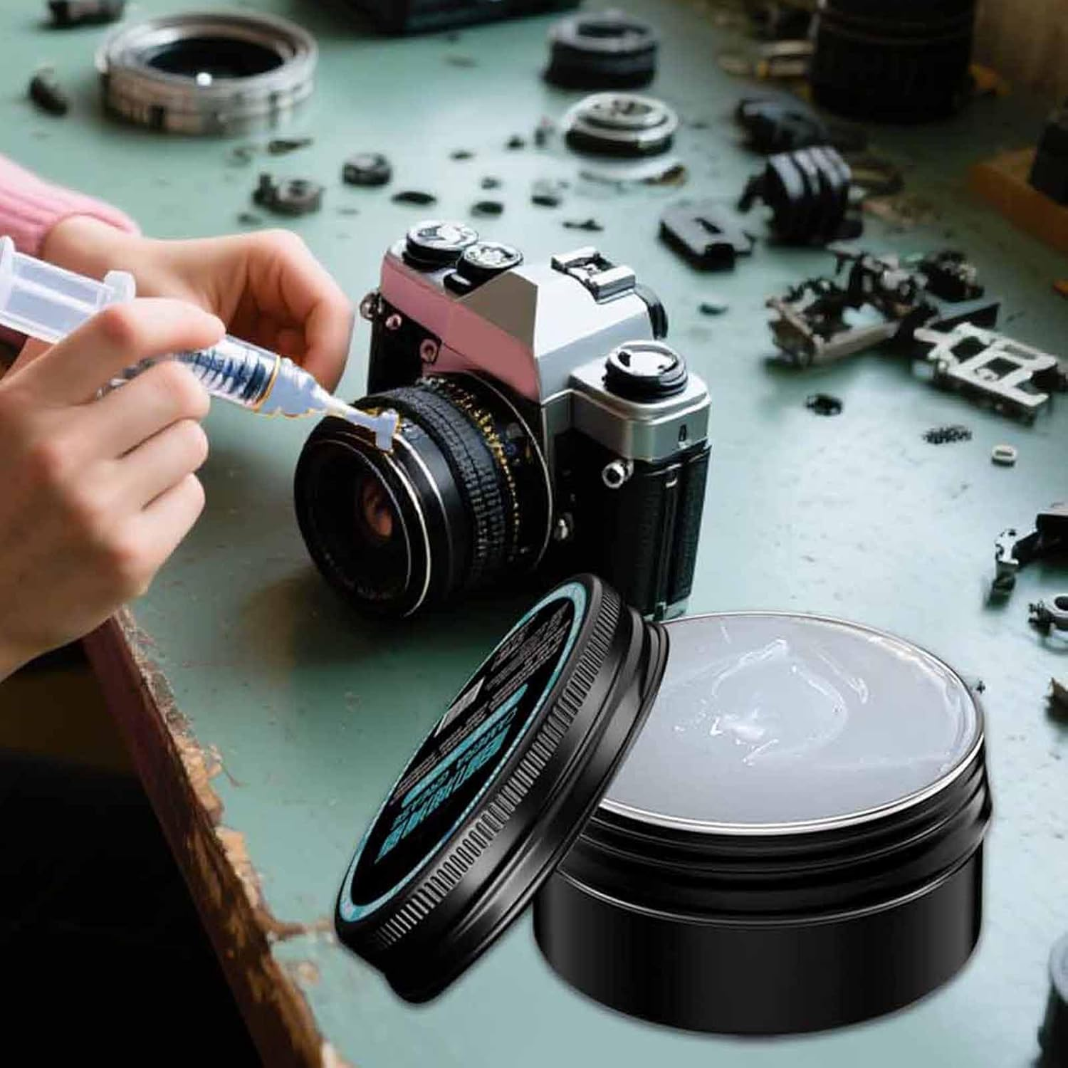 Helicoid Grease | 30G Optical Lens Grease,Lube Set for Camera Bearings Binoculars Quiet Performance Longevity Lubricating Optical Devices image number 5