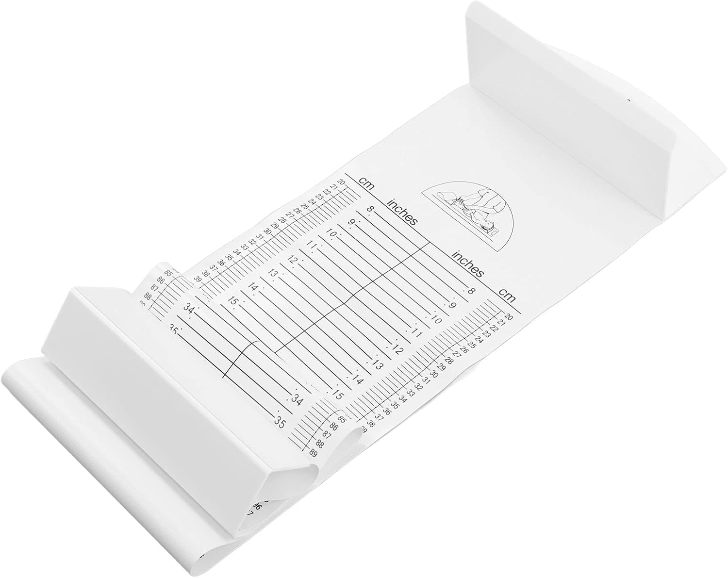 Growth Chart for Kids, Washable Collapsible Height Chart for Toddler, Baby, 10-99Cm Baby Growth Height Measurement, Support Wall Hanging Standing Measurement or Lying down Measurement image number 1