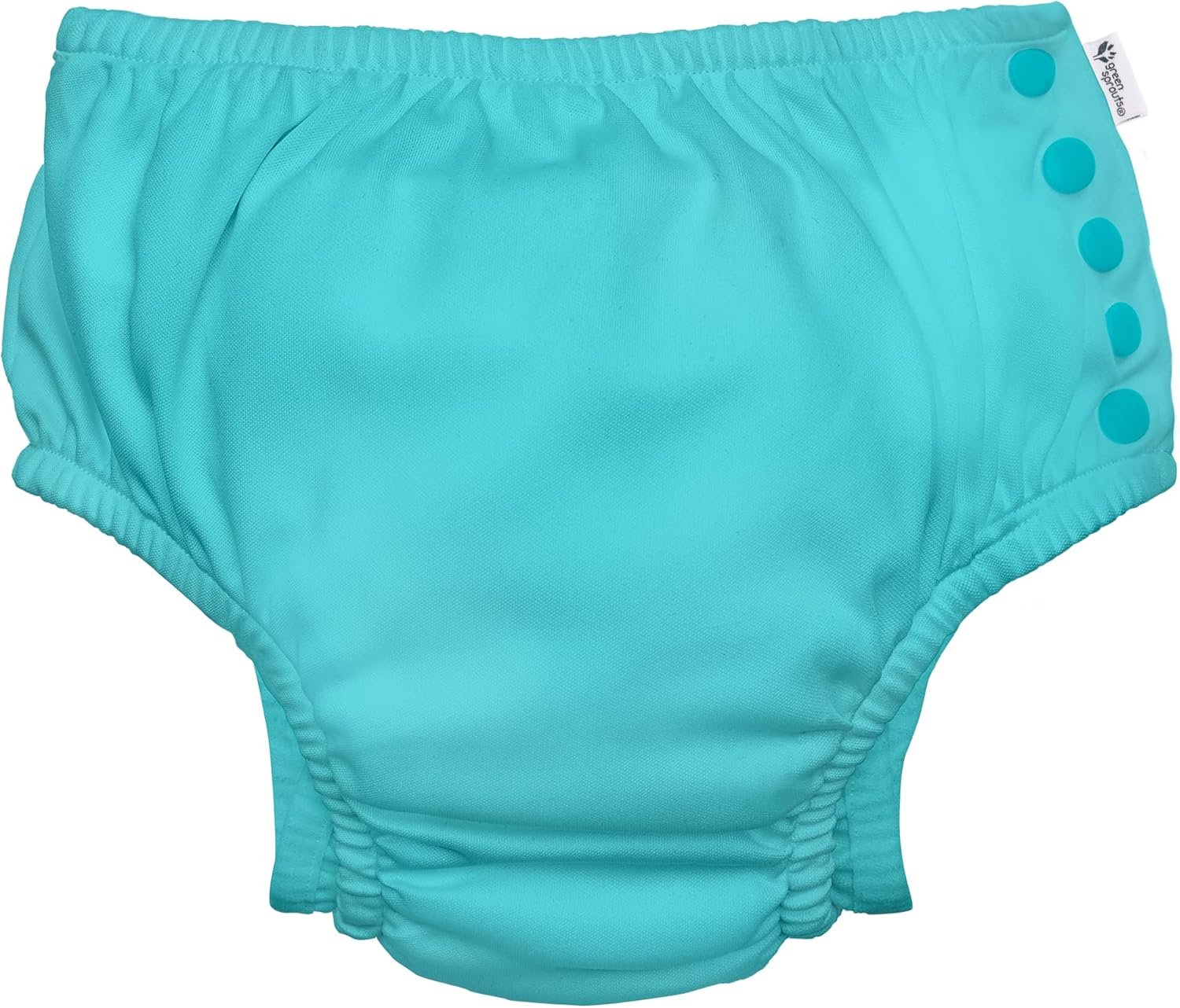 I Play. by Green Sprouts Reusable, Eco Snap Swim Diaper with Gussets, UPF 50, Navy, Patented Design, Standard 100 by Oeko-Tex Certified 3T, Navy, 3 Years