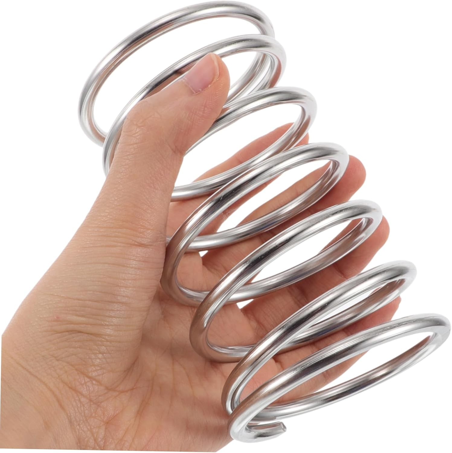 LIFKOME Stainless Steel Spring Toothbrush Holder Bathroom Countertop Storage Rack Metal Toothbrush Organizer and Makeup Brush Holder for Bathroom Accessories image number 5