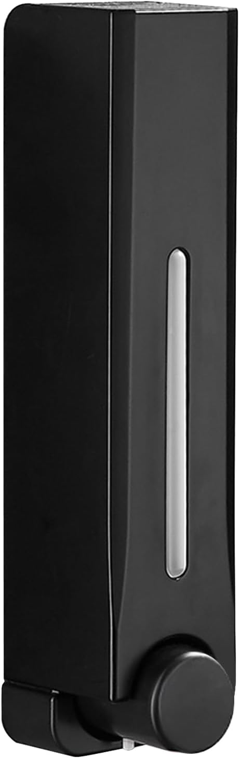 Wall Mounted Soap Dispenser, 500Ml Capacity Shower Shampoo Dispenser, Single Head Modern Multifunctional ABS Housing Lotion Holder for Bathroom, Commercial (Black)