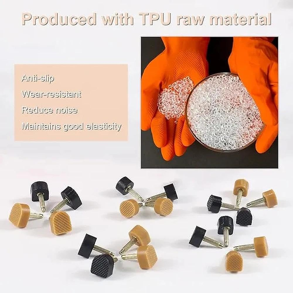 Shoe Heel Repair Kit for Women, 20 Pairs Heel Replacement Tips Caps for High Heel Shoes with Stiletto Removing Pliers, Anti-Slip & Durable