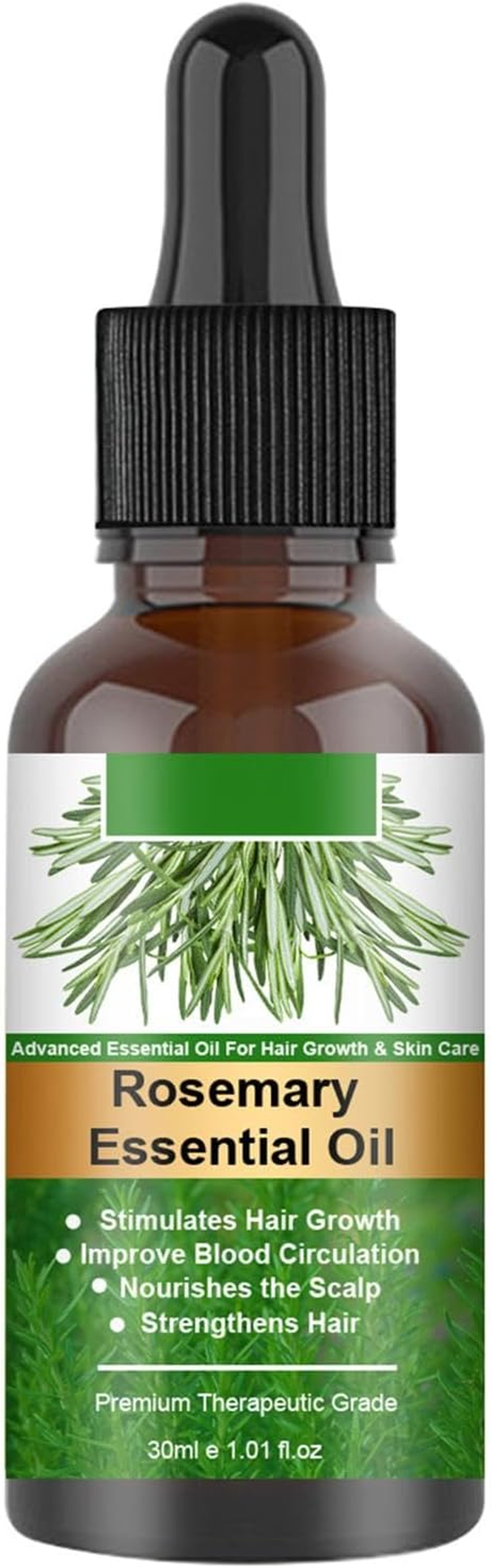 Rosemary Oil for Hair Growth, 30Ml Organic Rosemary Oil, Stimulates Hair Growth Rosemary Oil for Hair Loss, Natural Hair Strengthening Rosemary Oil, for Women & Men Hair Care image number 3