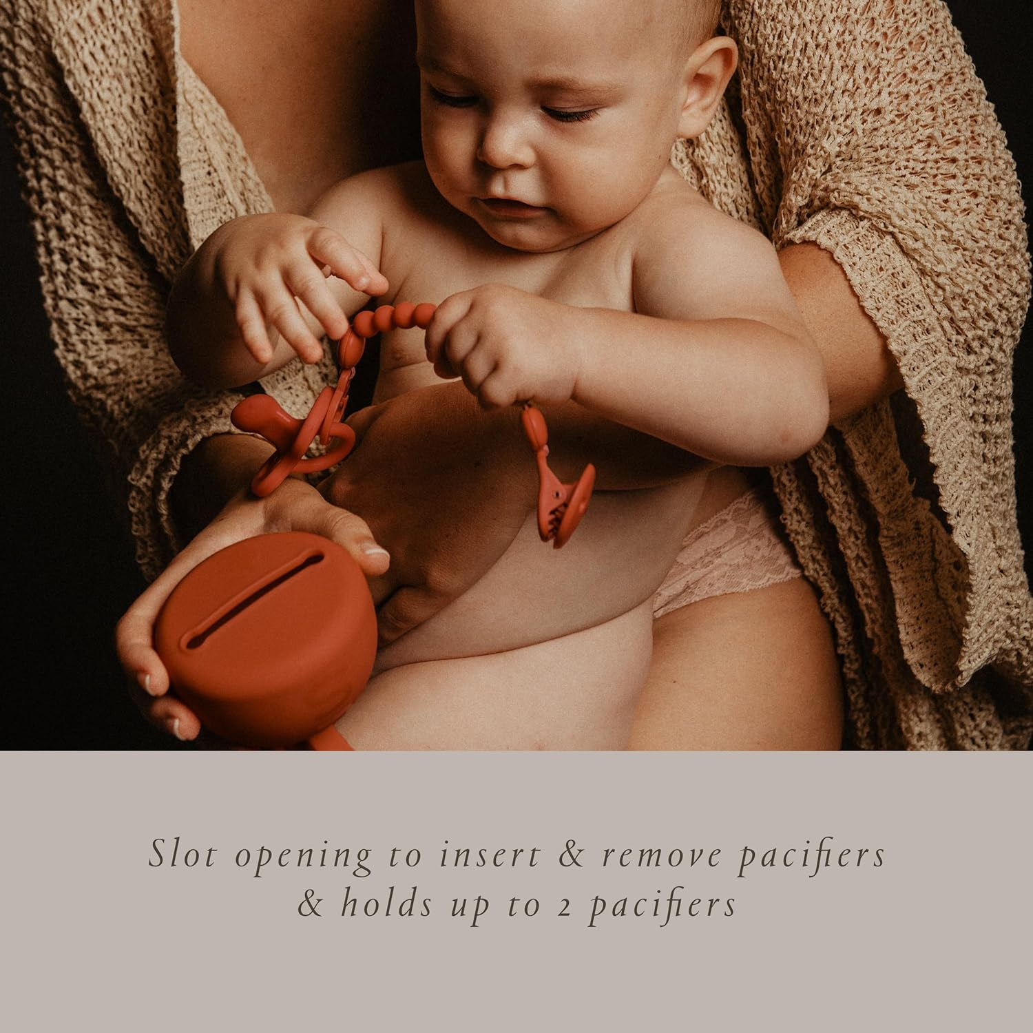 Suavinex Silicone Soother Holder Case, Color Essence Green image number 3