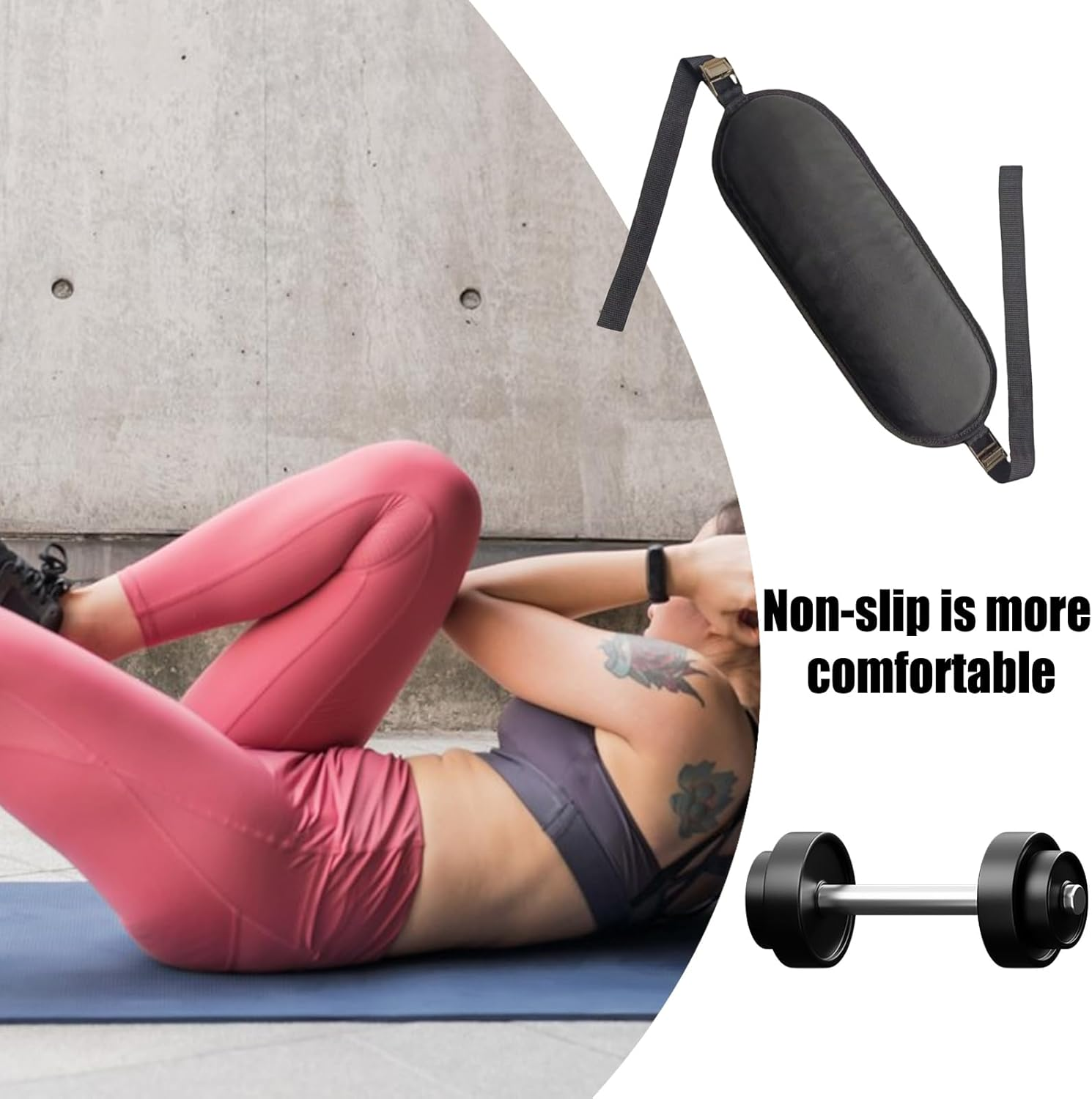 Hip Thrust Belt - Groot Bridge Weight Belt | Heavy Duty Strap Attachment Band with Non Slip Design for Gym Training, Squats, Leg Strengthening, and Multi-Conditioning image number 6