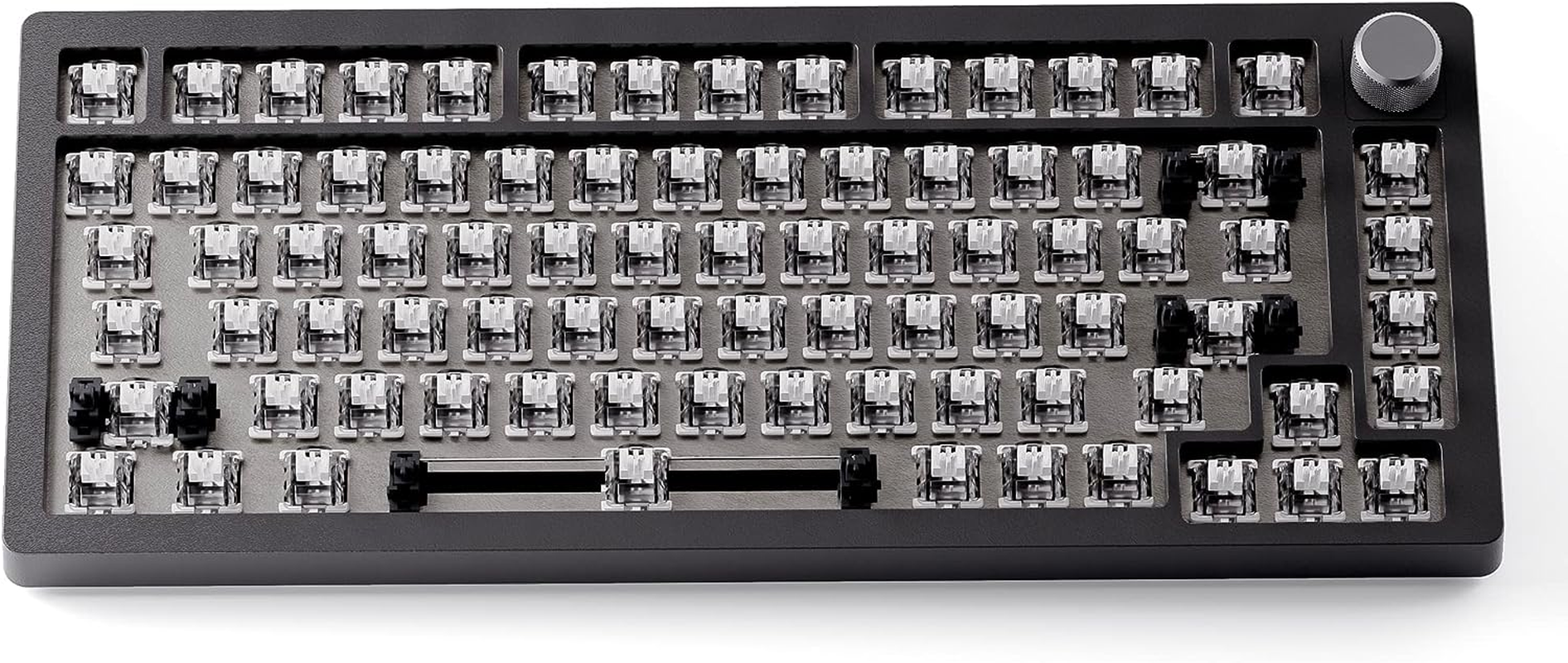 Drunkdeer A75-Mechanical-Keyboard, TKL Gaming Keyboards, Hyper Fast Magnetic-Switch, RGB Wired USB Compact 82 Keys with Knob Black image number 3