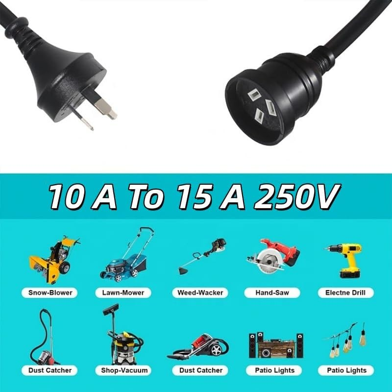 XINYUICEAN 3 Pack 10A to 15A Power Adapter Cord - Heavy Duty Waterproof Electric Vehicle Charging Cable for EV, RV, Camper, Van & Trailer, Portable Car Adapter Accessory image number 2