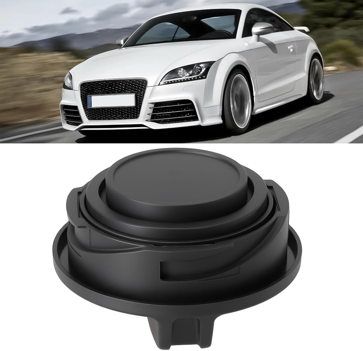 2Pcs Automotive Oil Cap 06K103485A Compatible with Volkswagen Compatible with Audi image number 1