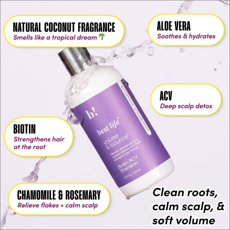 Best Life Biotin Apple Cider Vinegar Shampoo 250 Ml image number 1