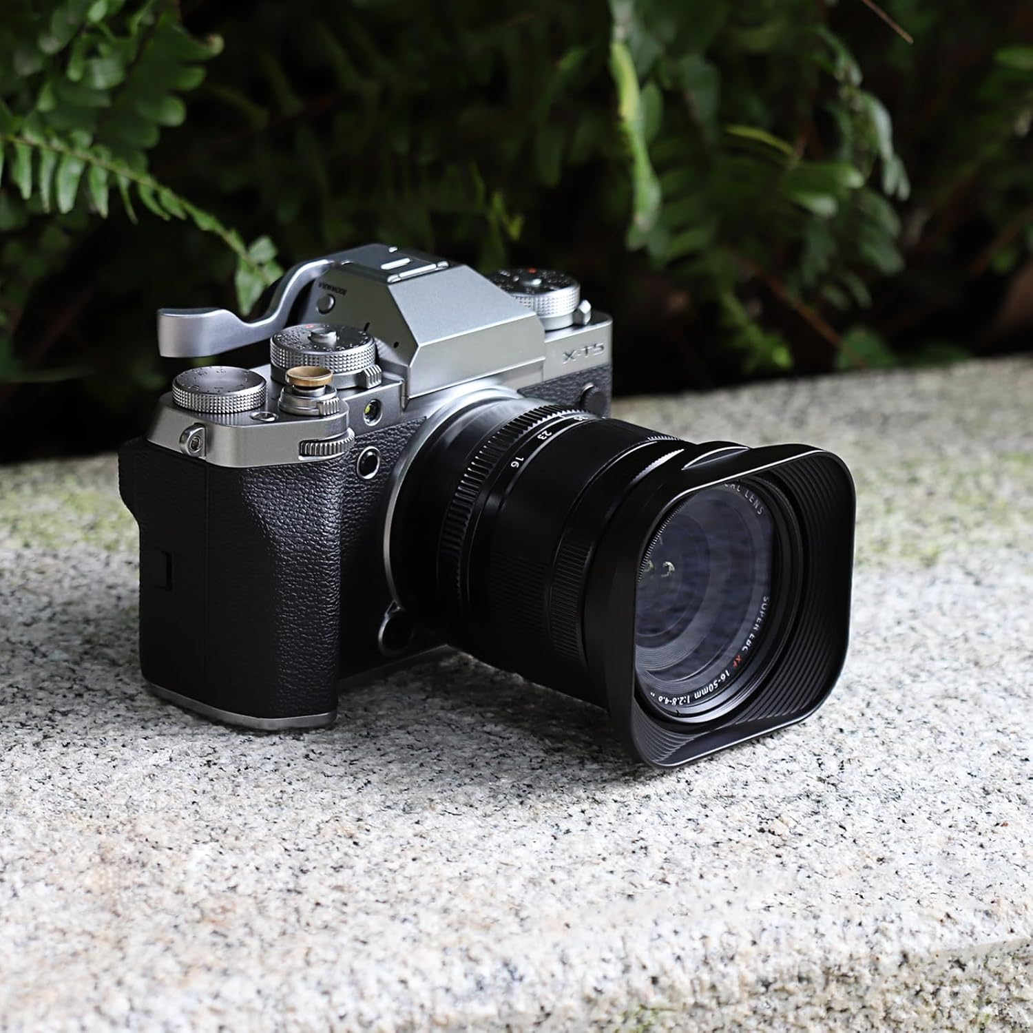 Haoge Metal Square Lens Hood for Fujifilm Xf16-50Mmf2.8-4.8 R LM WR, Xf33Mm F1.4 R WR Lens, Fuji XF 33Mm F/1.4 R LM WR Bayonet Hood Shade LH-X33 image number 2