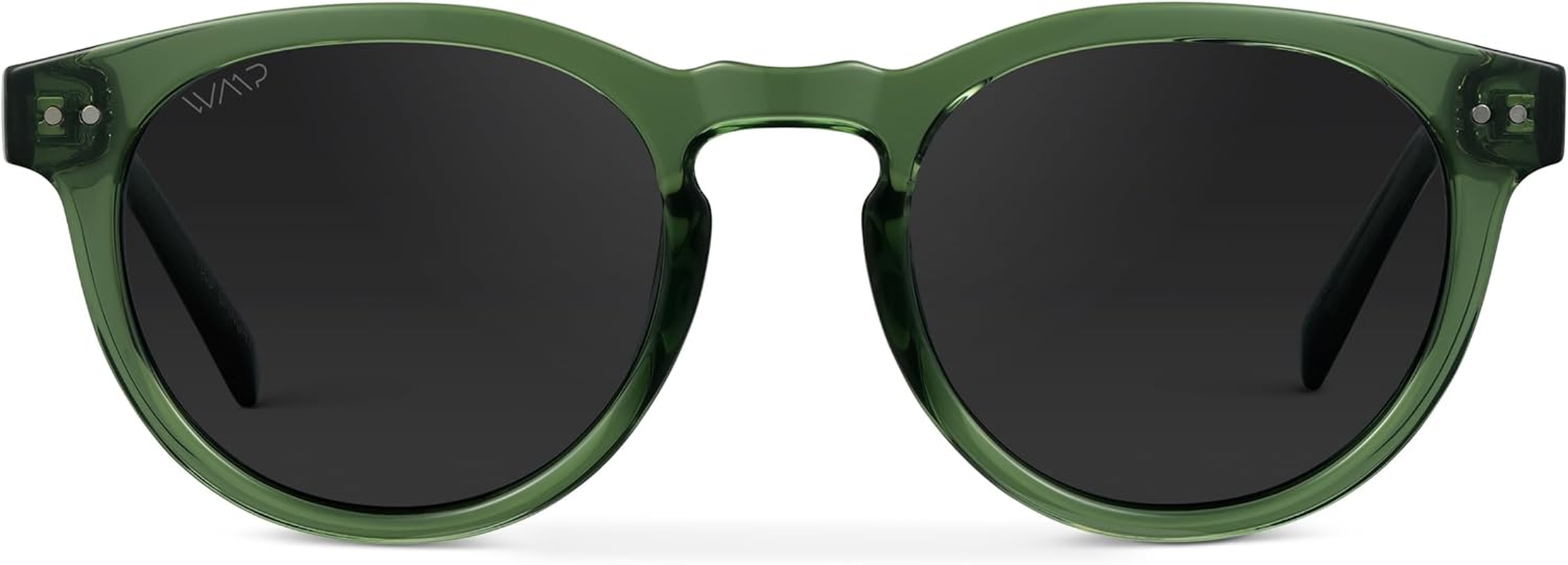 Wearme Pro Polarized Classic round Retro Unisex Sunglasses - Beige Tortoise / Brown Gradient Lens image number 4