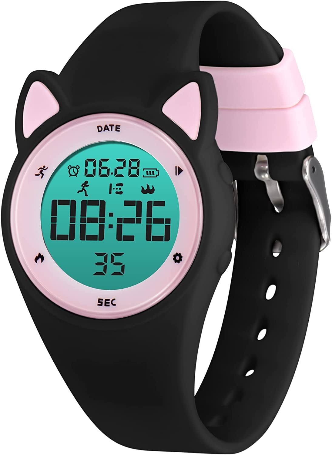 BEN NEVIS Digital Kinderuhr Jungen Und M&auml;dchen-Sports Outdoor Wasserdicht Armbanduhr Mit Led-Licht,Wecker,Stoppuhr,Datum,Fitness Tracker Uhr Mit Schrittz&auml;hler,Distanz-Silikon Armband