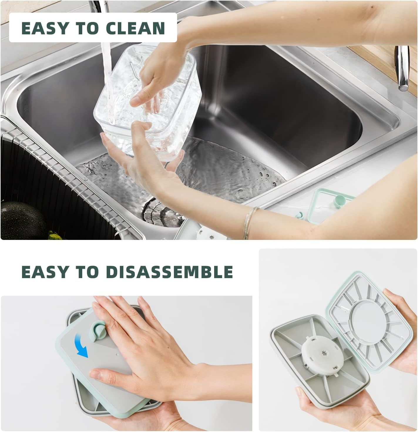 Tourdeus Formula Container - 1700Ml Pop Top Milk Powder Container, Bpa-Free Airtight Formula Dispenser with Scoop and Scraper, 21OZ, 1.32LB, 600G, Clear image number 2