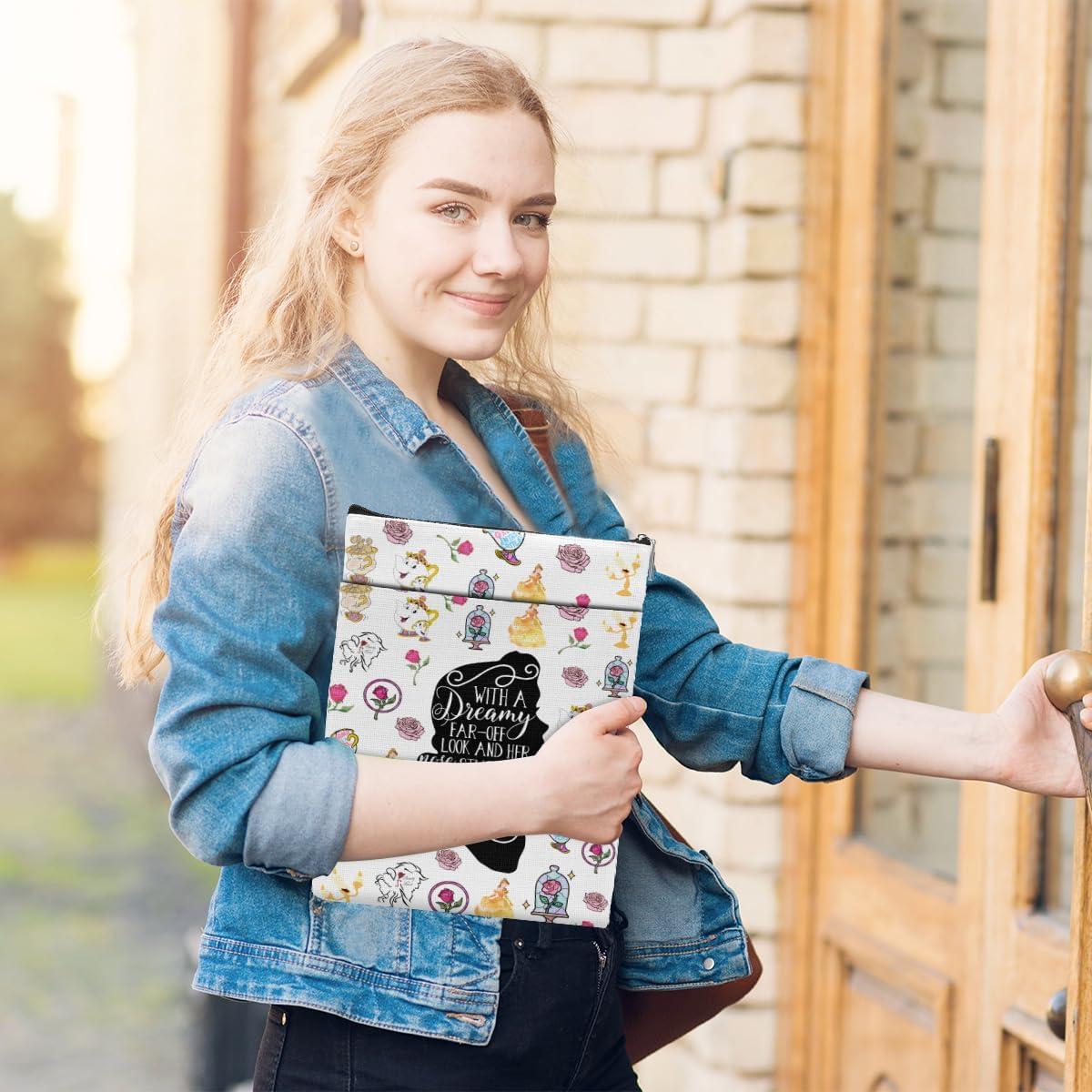 Cartoon Merchandise Book Sleeve Book Cover Book Lovers Gifts Princess Gifts Book Club Gifts Bookish Gifts Book Protector Book Gifts for Readers Librarian Mothers Day Graduation Birthday Gifts