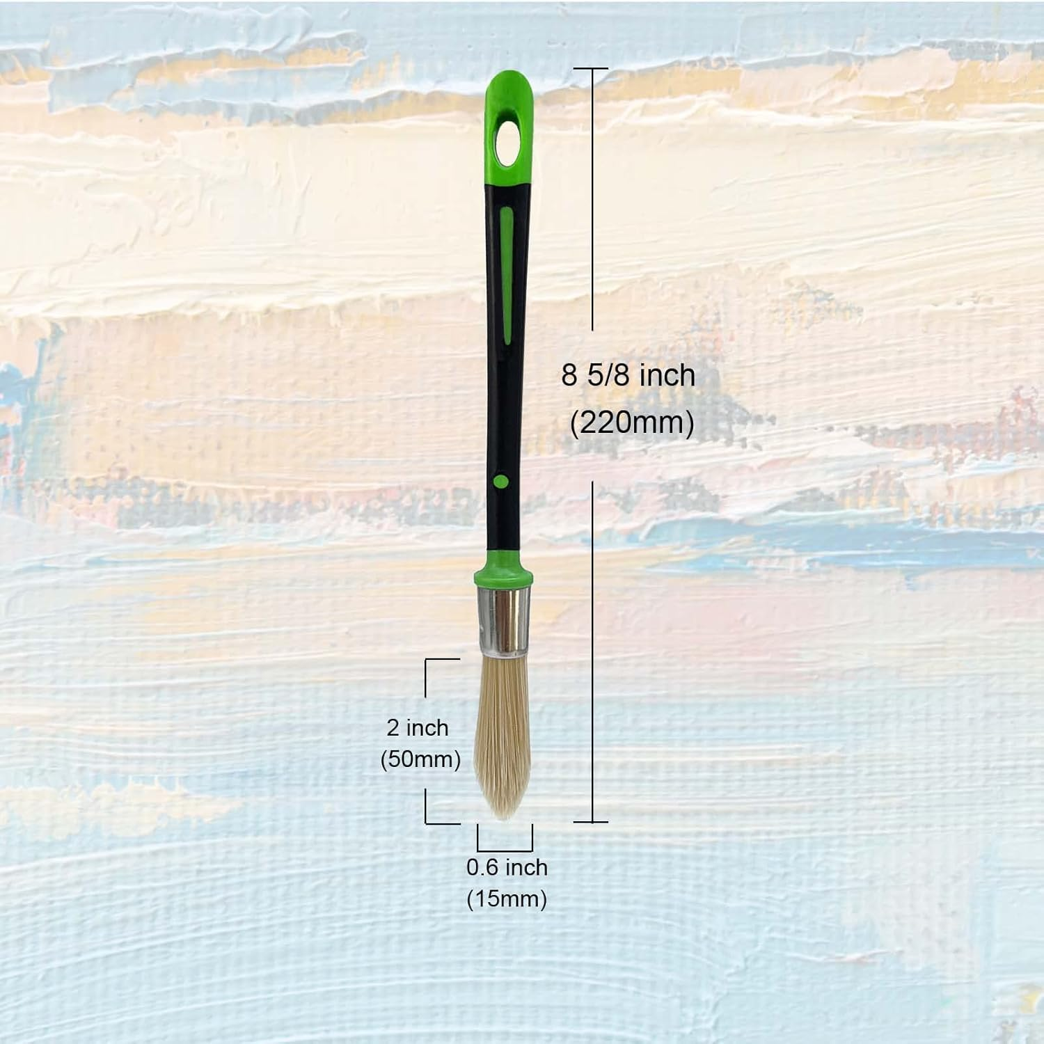 Magimate Small Paint Brush for Touch Ups, Trim Stain Brush for Sash, Baseboards, House Wall Corners and Art Application, One Singe Size 0.6-Inch (15Mm) image number 6