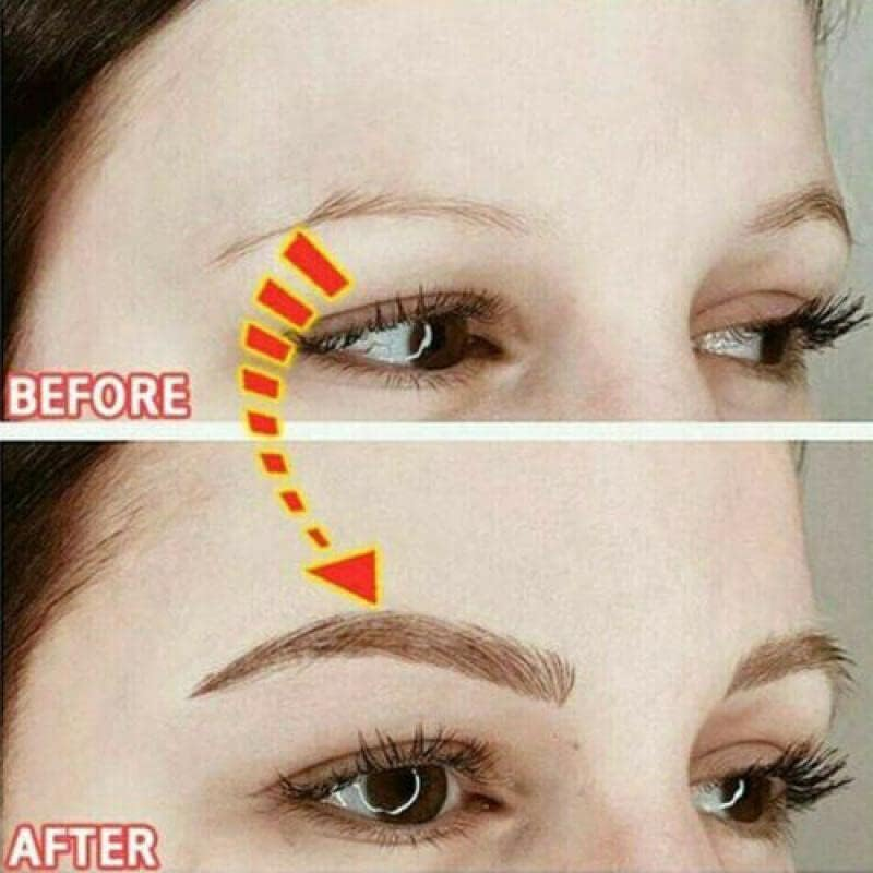 3D Hair-Like Stick-On Authentic Eyebrows Waterproof Eyebrow Tattoo Sticker - Natural Look Stick-On Eyebrows image number 5