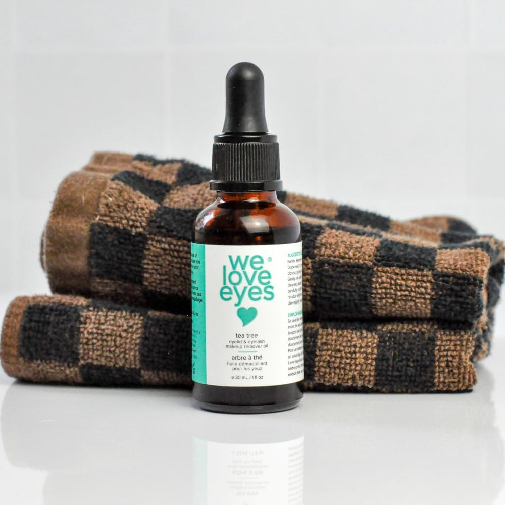 We Love Eyes - 100% All Natural Tea Tree Makeup Remover Oil - Effortlessly Remove Waterproof Makeup and Eyeliner - Made with Australian Tea Tree - Cruelty Free - Vegan image number 6