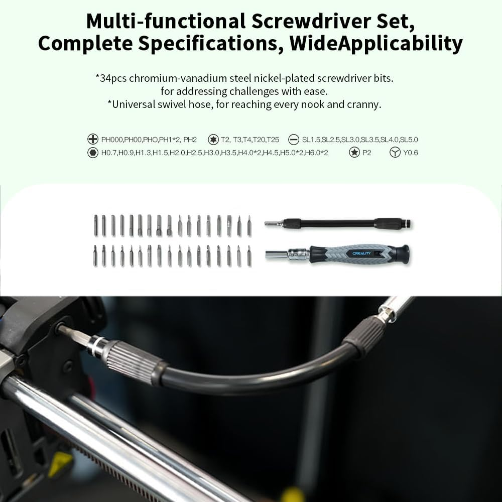 Official Creality 3D Printer Tools Kit, 74 Pieces 3D Printer Tool Wrap Kit Pro 3D Printer Accessories with Storage Bag for 3D Printer Nozzle Cleaning Removing Model Processing Multi-Purpose Tool Box image number 4