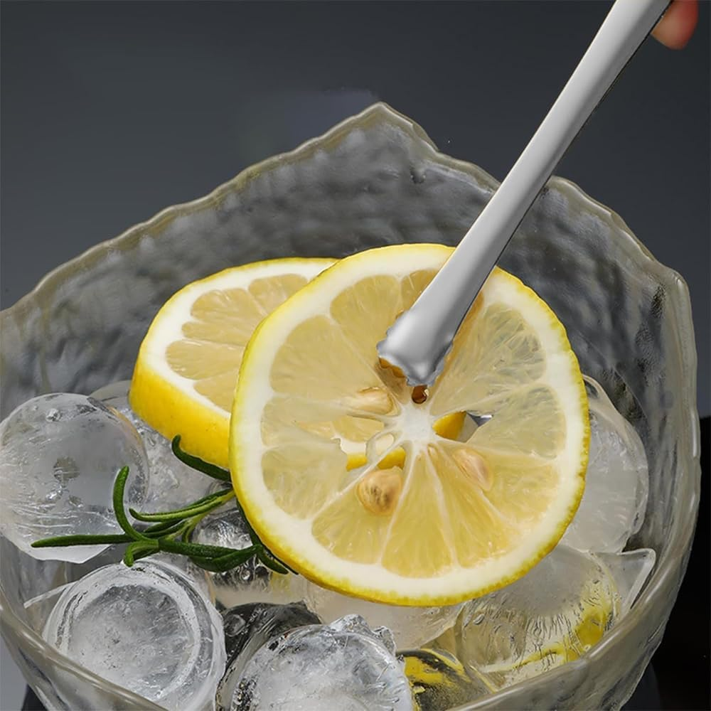 New Stainless Steel Non-Slip Ice Tongs, Ideal for Handling Food, Coffee Sugar Cubes, Ice Blocks, and Ice Chips. Features a Long Handle Design for Easy and Safe Use (2) image number 6